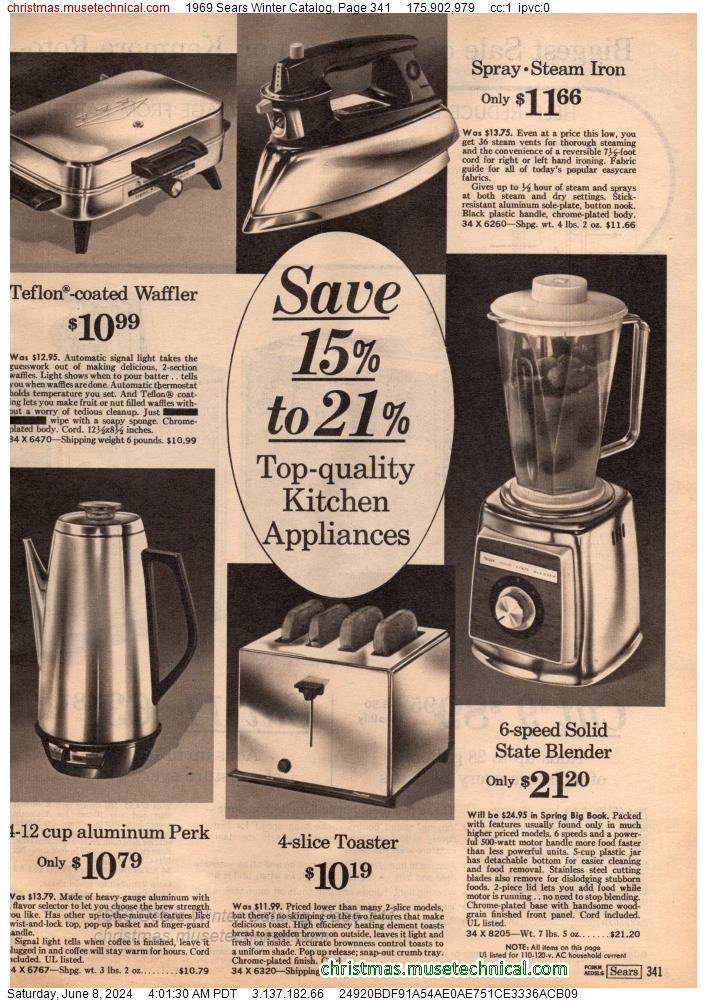 1969 Sears Winter Catalog, Page 341