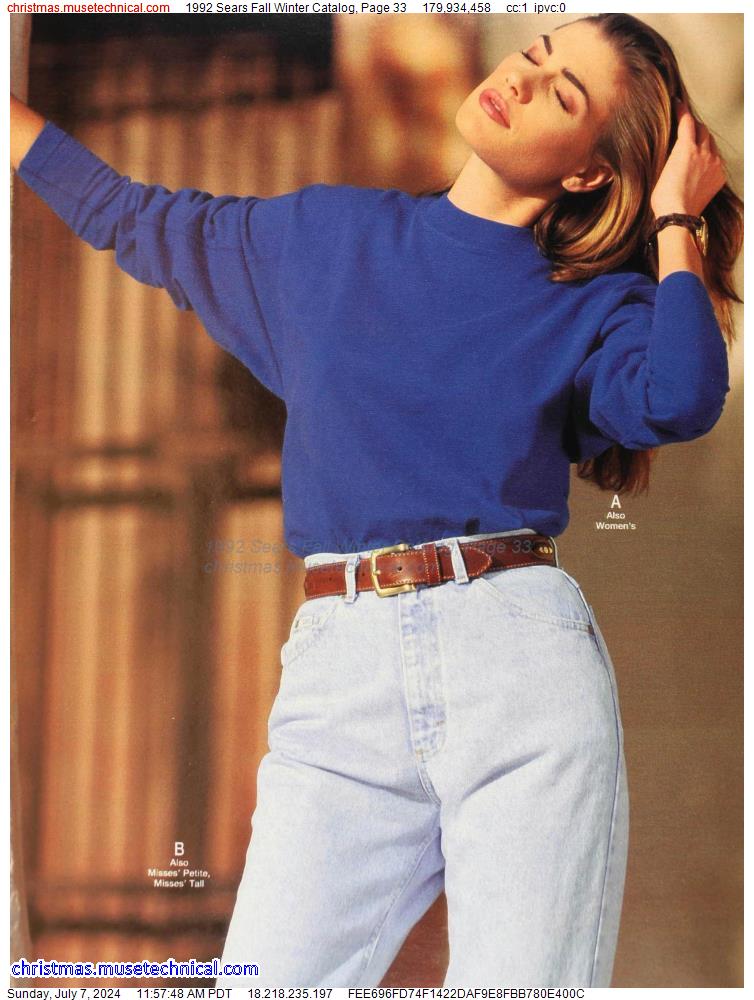 1992 Sears Fall Winter Catalog, Page 33