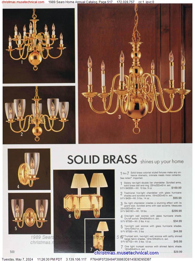 1989 Sears Home Annual Catalog, Page 517
