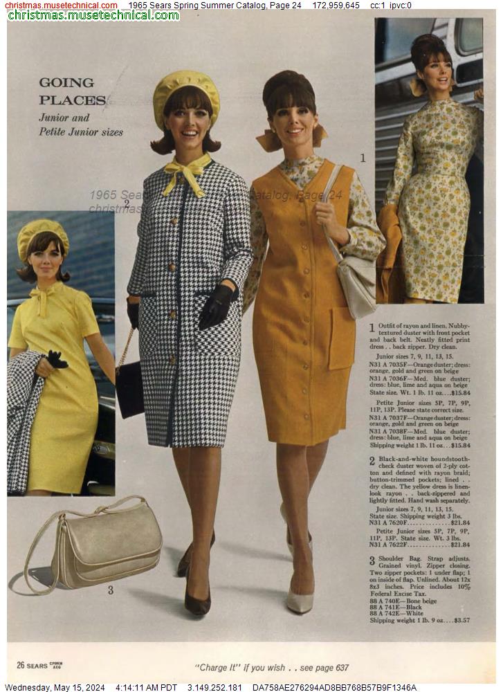 1965 Sears Spring Summer Catalog, Page 24