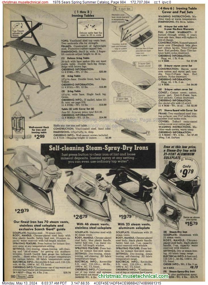 1976 Sears Spring Summer Catalog, Page 984