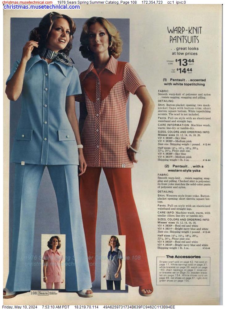 1976 Sears Spring Summer Catalog, Page 108