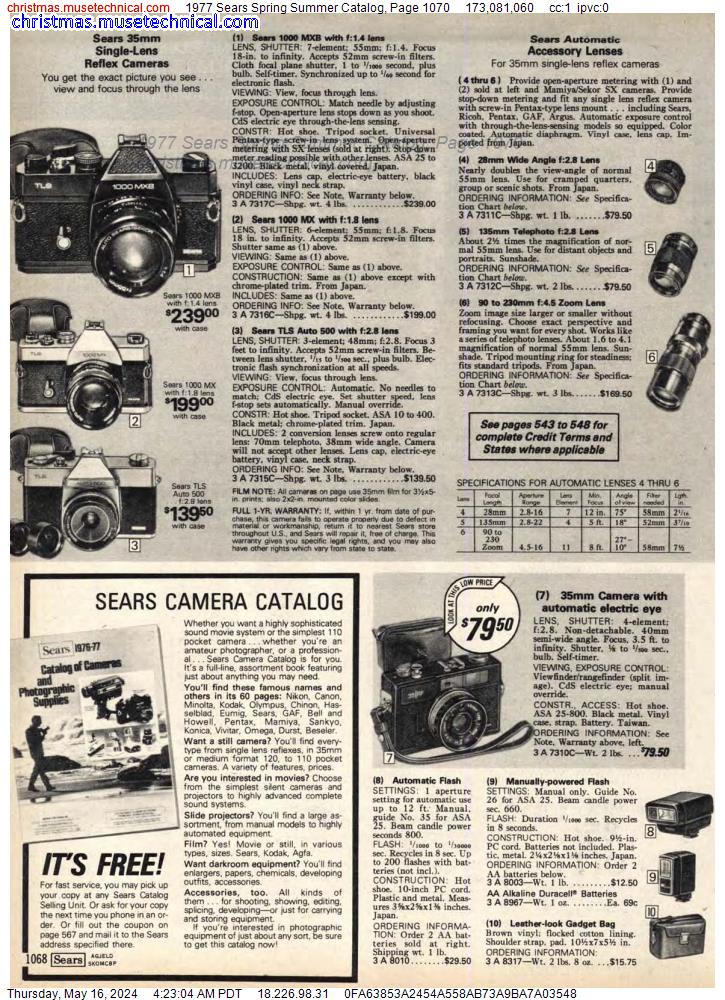 1977 Sears Spring Summer Catalog, Page 1070