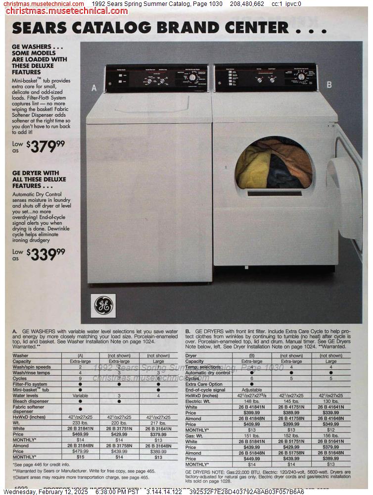 1992 Sears Spring Summer Catalog, Page 1030