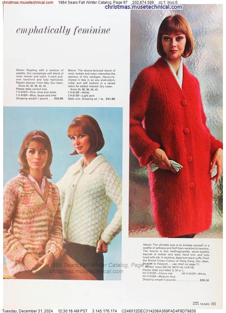 1964 Sears Fall Winter Catalog, Page 97