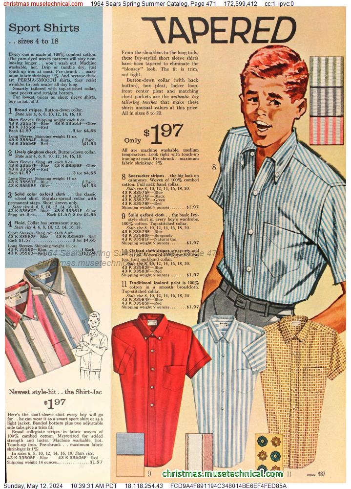 1964 Sears Spring Summer Catalog, Page 471