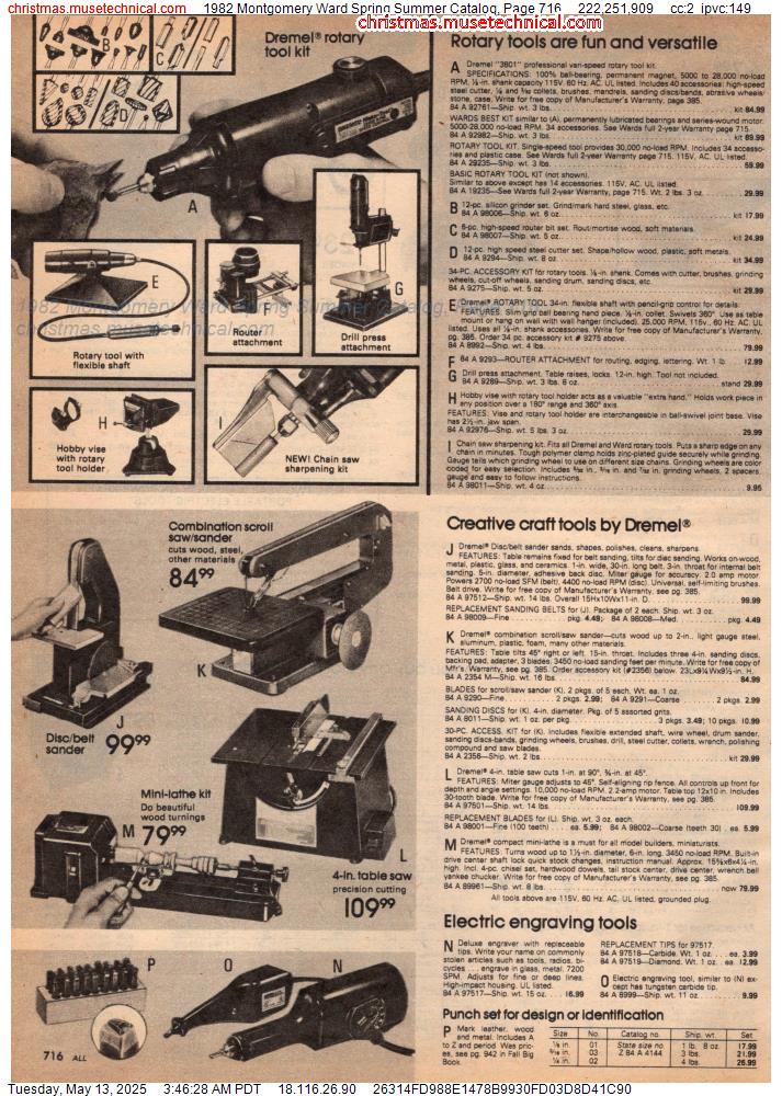 1982 Montgomery Ward Spring Summer Catalog, Page 716