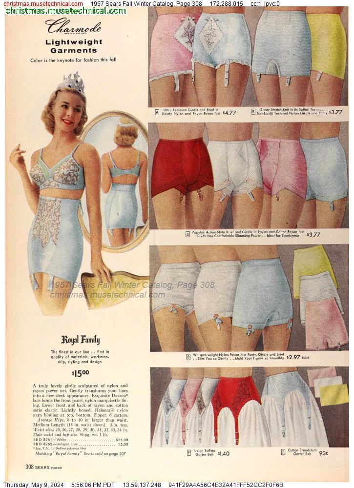 1957 Sears Fall Winter Catalog, Page 308