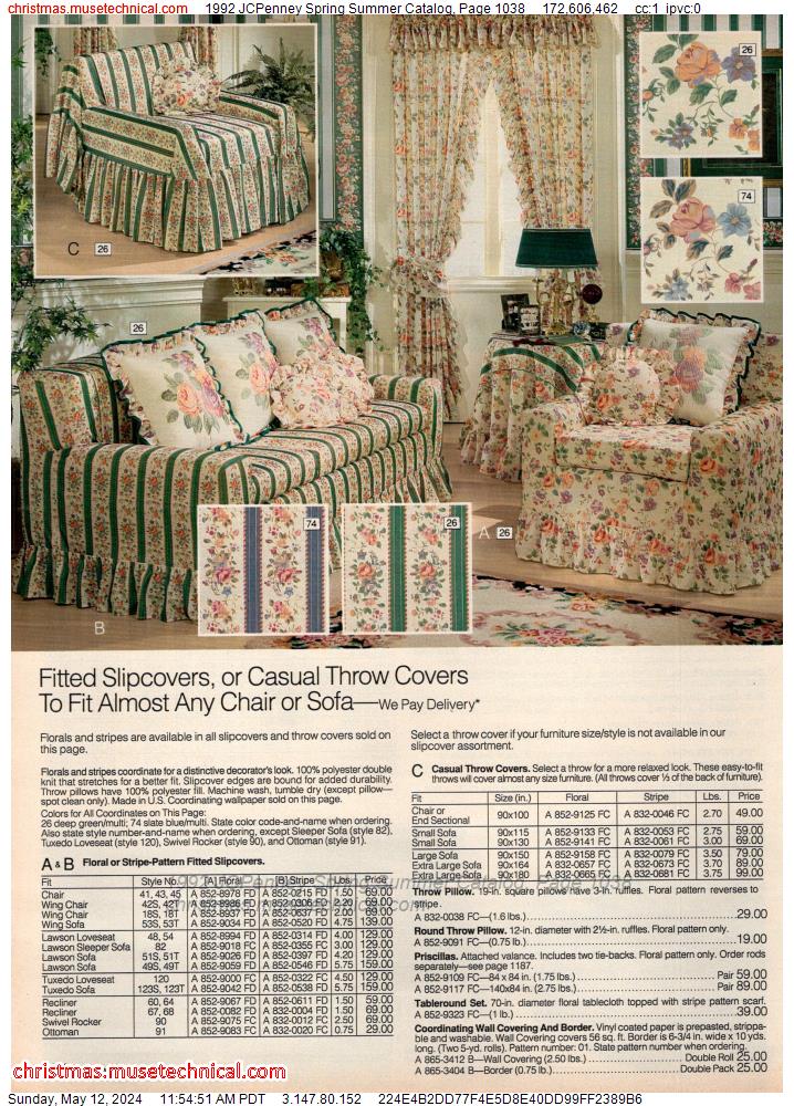 1992 JCPenney Spring Summer Catalog, Page 1038