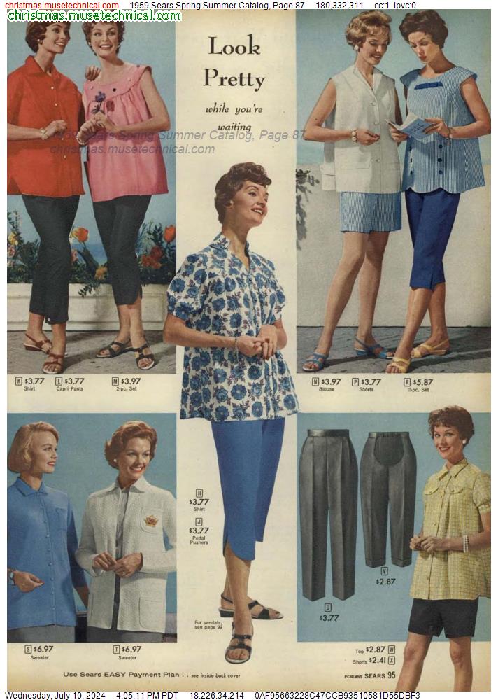 1959 Sears Spring Summer Catalog, Page 87