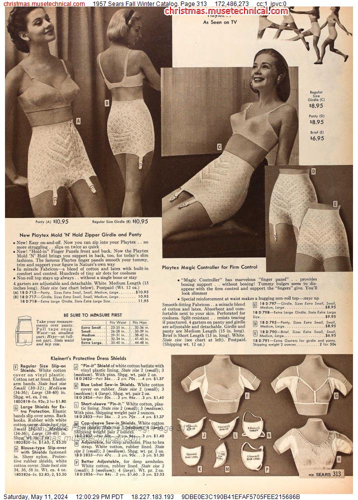 1957 Sears Fall Winter Catalog, Page 313