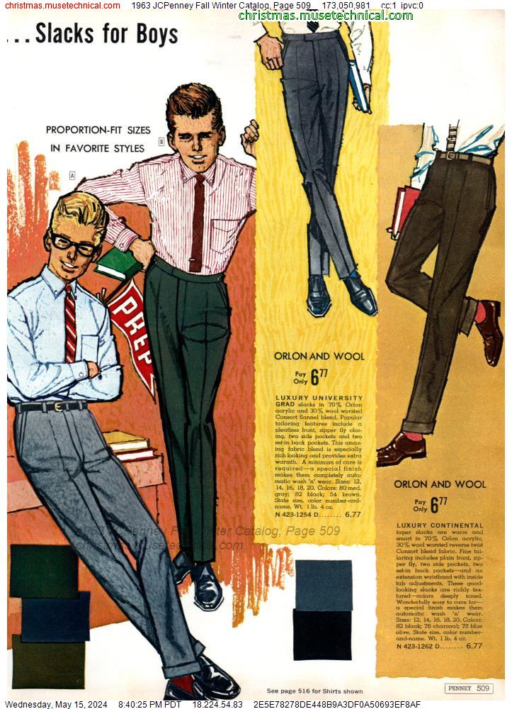 1963 JCPenney Fall Winter Catalog, Page 509
