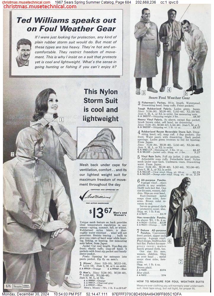 1967 Sears Spring Summer Catalog, Page 684