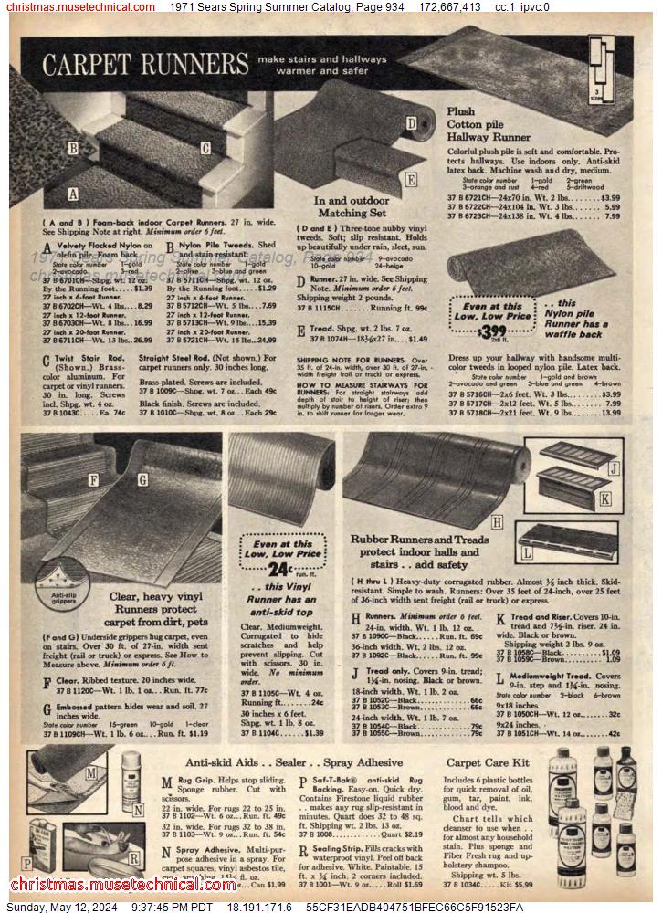 1971 Sears Spring Summer Catalog, Page 934