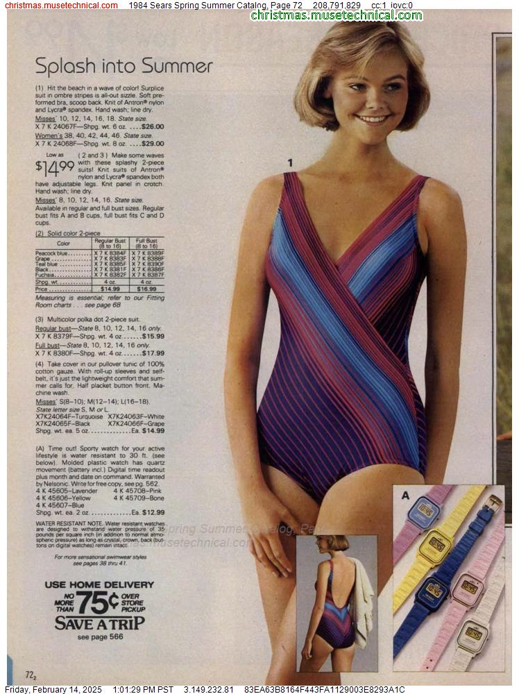 1984 Sears Spring Summer Catalog, Page 72