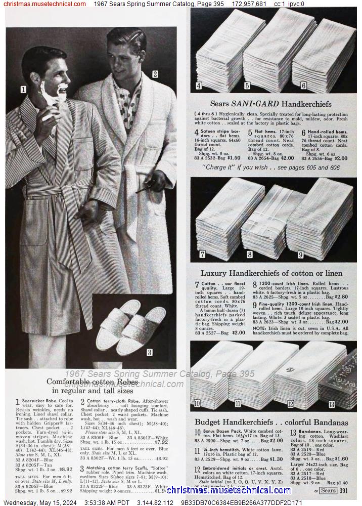 1967 Sears Spring Summer Catalog, Page 395