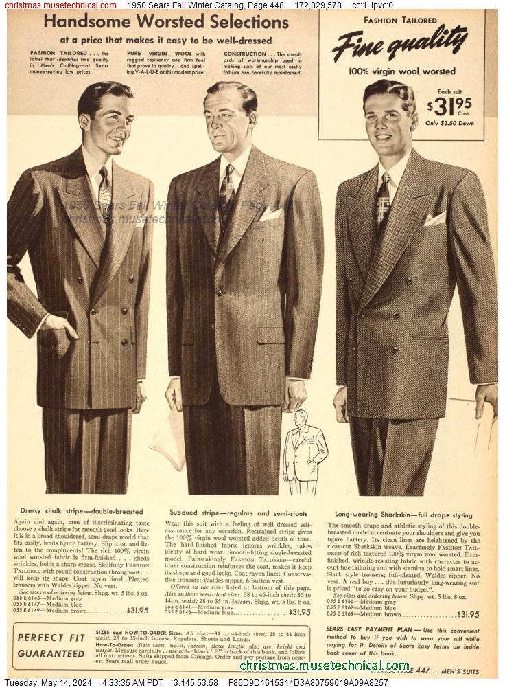 1950 Sears Fall Winter Catalog, Page 448