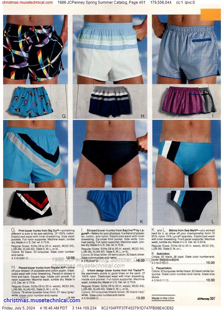 1986 JCPenney Spring Summer Catalog, Page 401