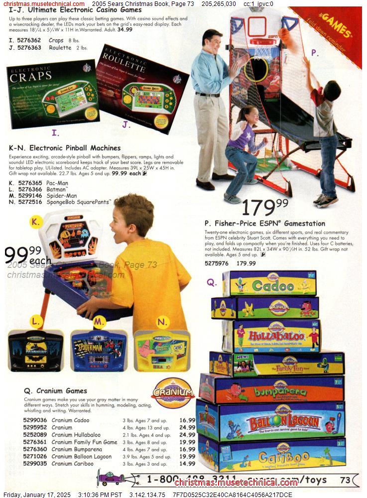 2005 Sears Christmas Book, Page 73