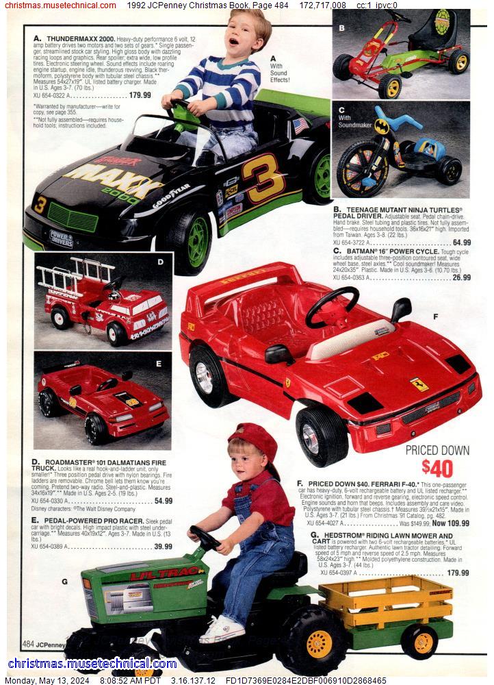 1992 JCPenney Christmas Book, Page 484