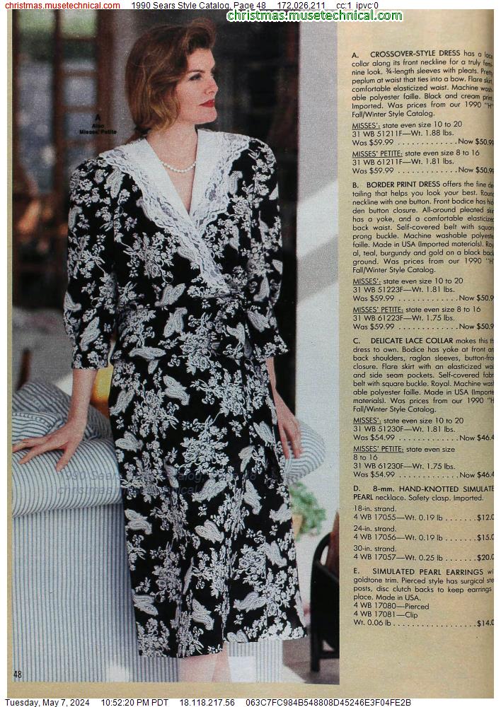 1990 Sears Style Catalog, Page 48