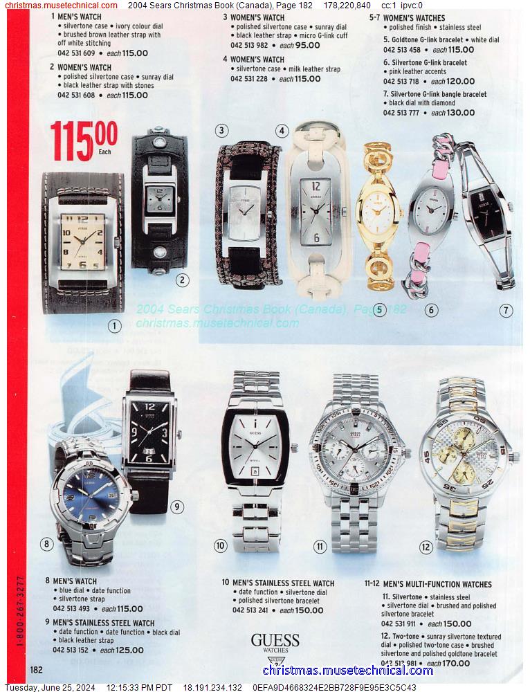 2004 Sears Christmas Book (Canada), Page 182