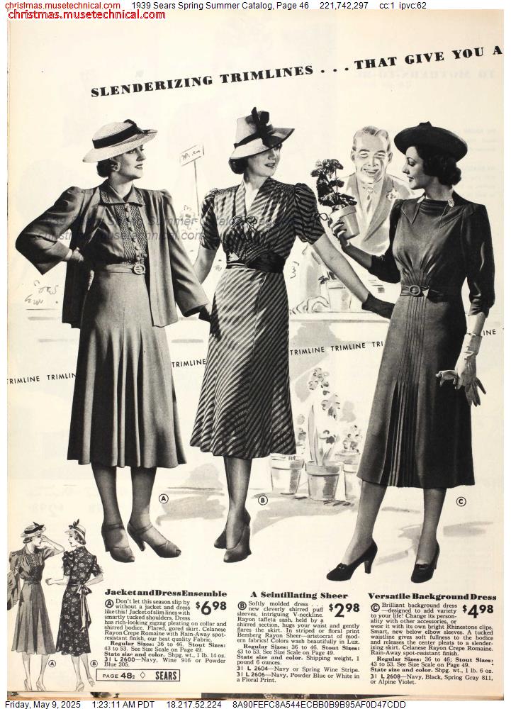 1939 Sears Spring Summer Catalog, Page 46