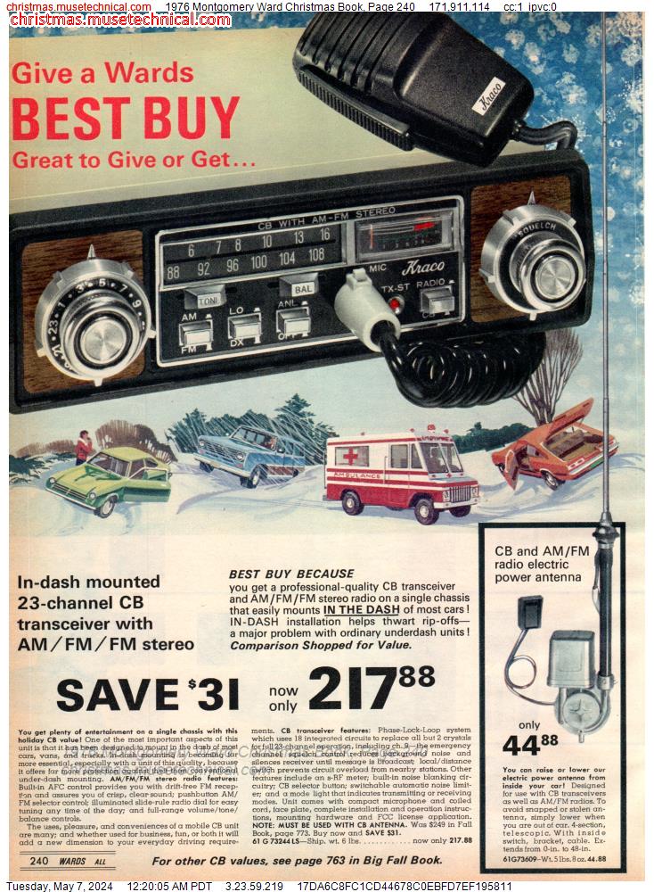 1976 Montgomery Ward Christmas Book, Page 240