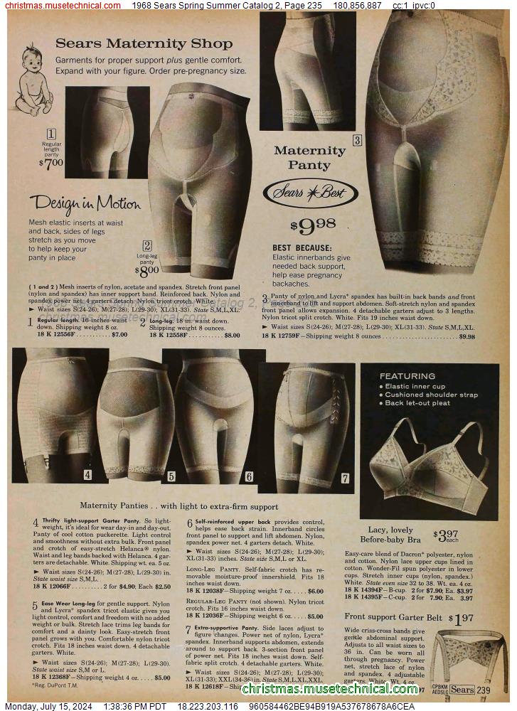 1968 Sears Spring Summer Catalog 2, Page 235