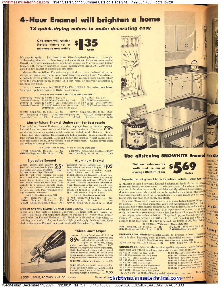 1947 Sears Spring Summer Catalog, Page 974