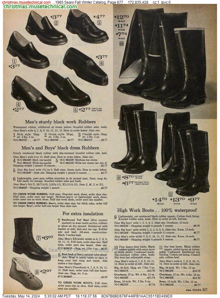 1965 Sears Fall Winter Catalog, Page 677