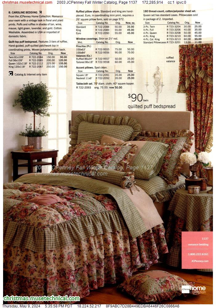 2003 JCPenney Fall Winter Catalog, Page 1137