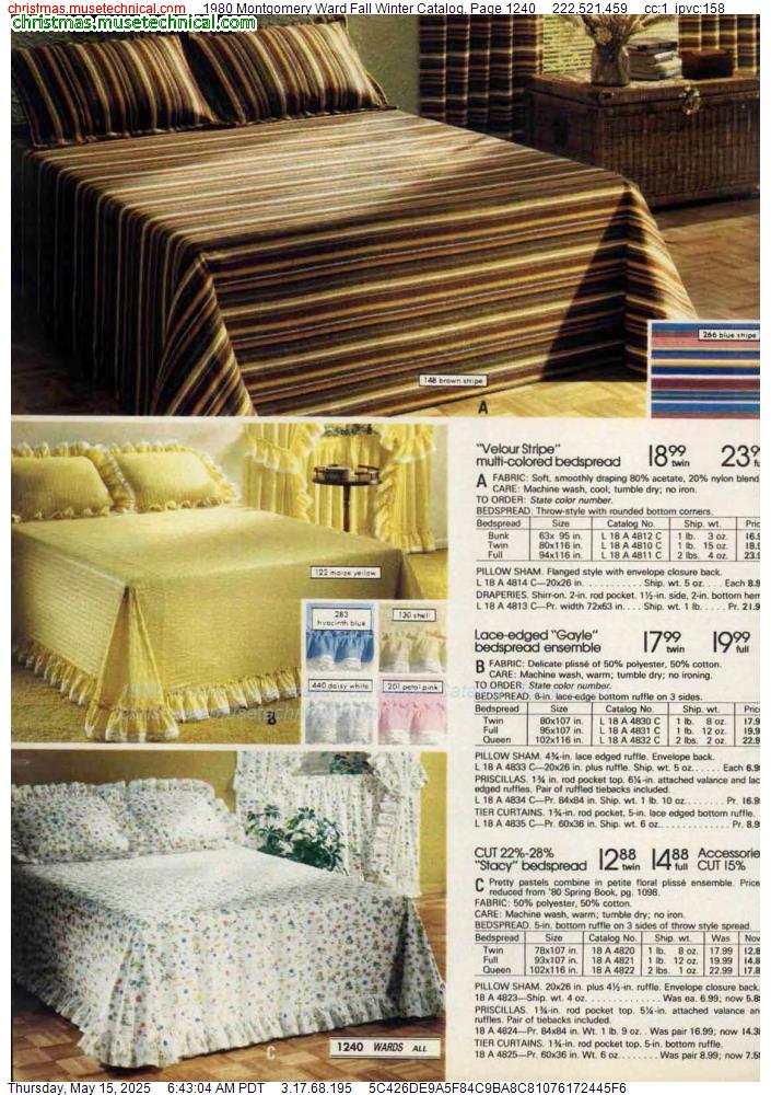 1980 Montgomery Ward Fall Winter Catalog, Page 1240