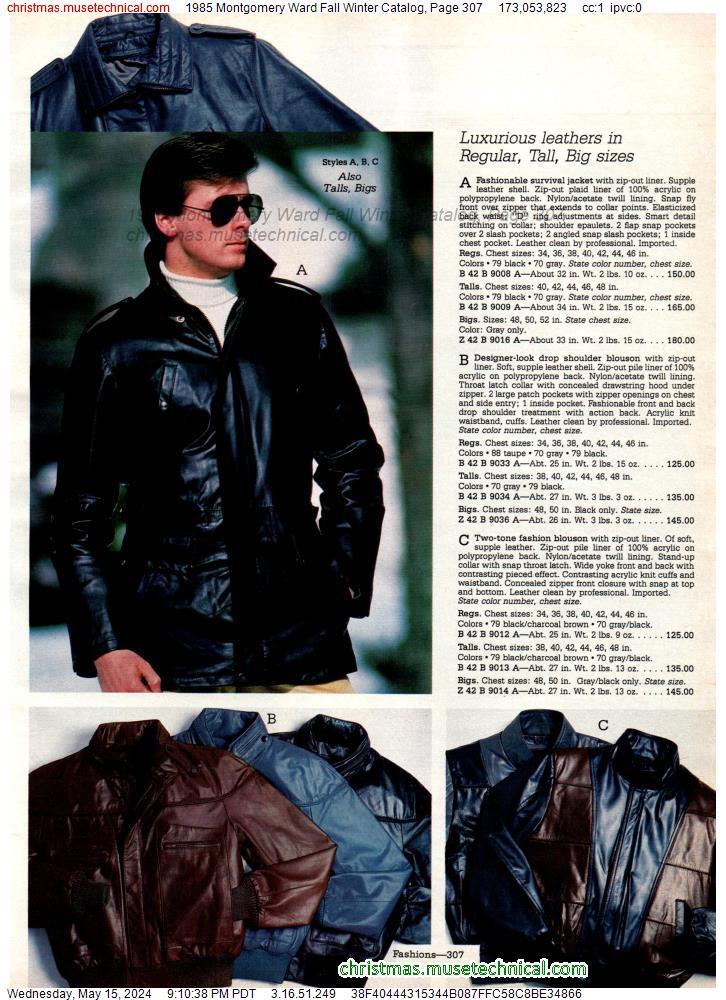 1985 Montgomery Ward Fall Winter Catalog, Page 307