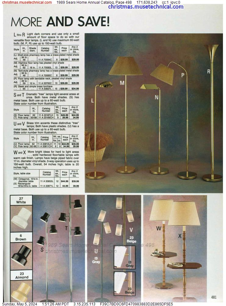 1989 Sears Home Annual Catalog, Page 498