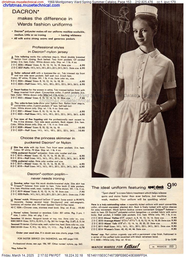 1968 Montgomery Ward Spring Summer Catalog, Page 153