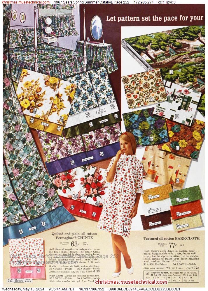 1967 Sears Spring Summer Catalog, Page 252