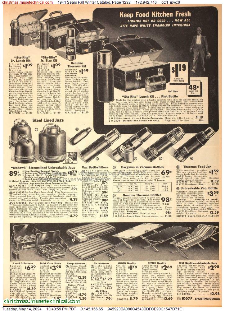 1941 Sears Fall Winter Catalog, Page 1232