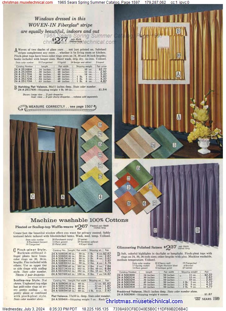 1965 Sears Spring Summer Catalog, Page 1597