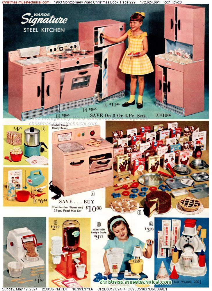 1963 Montgomery Ward Christmas Book, Page 229