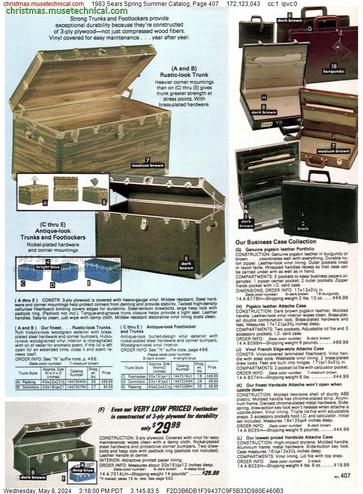 1983 Sears Spring Summer Catalog, Page 407