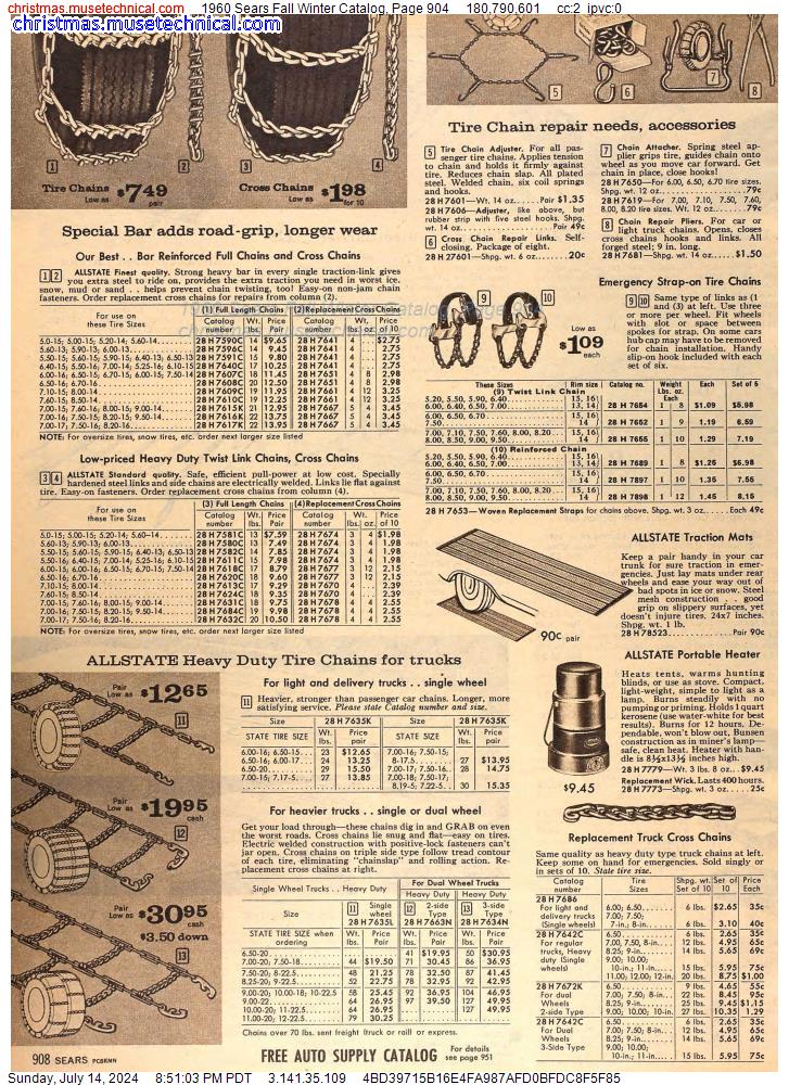 1960 Sears Fall Winter Catalog, Page 904