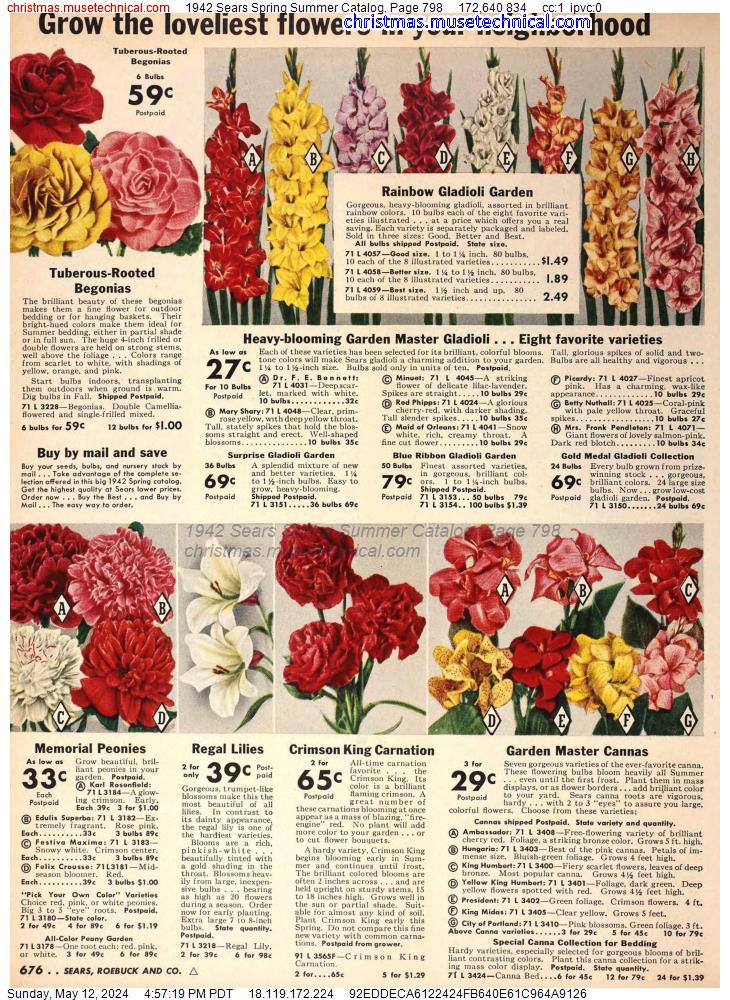 1942 Sears Spring Summer Catalog, Page 798