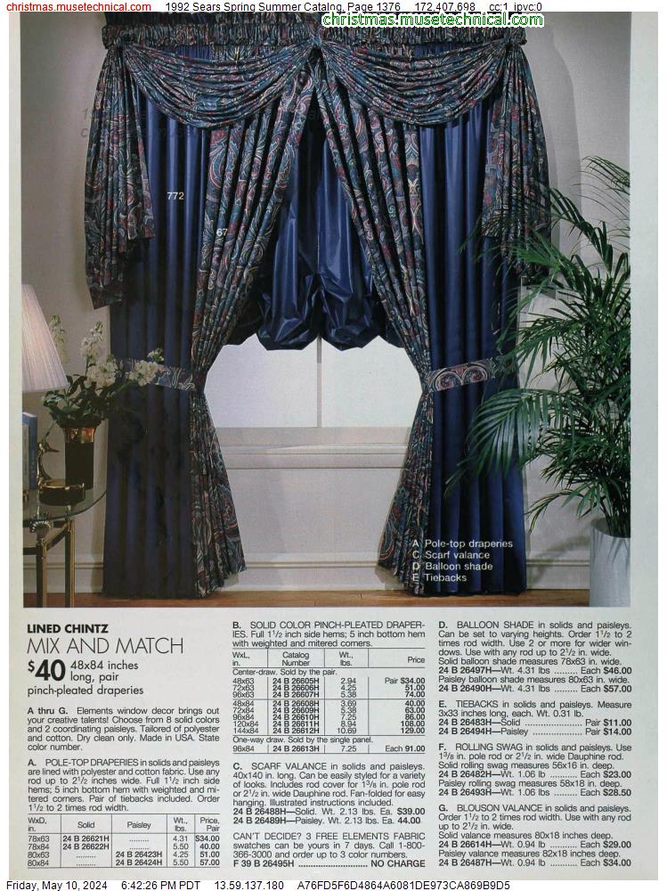 1992 Sears Spring Summer Catalog, Page 1376