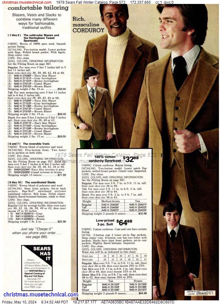 1978 Sears Fall Winter Catalog, Page 573