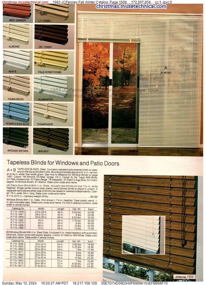 1983 JCPenney Fall Winter Catalog, Page 1509