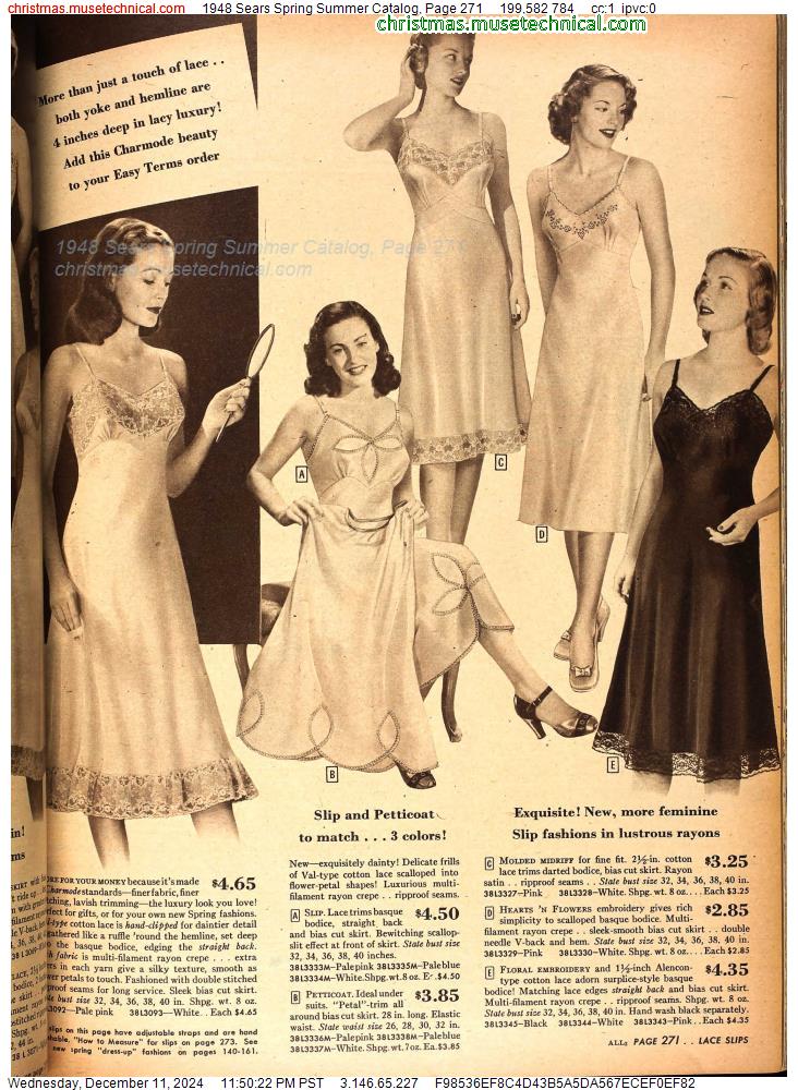 1948 Sears Spring Summer Catalog, Page 271