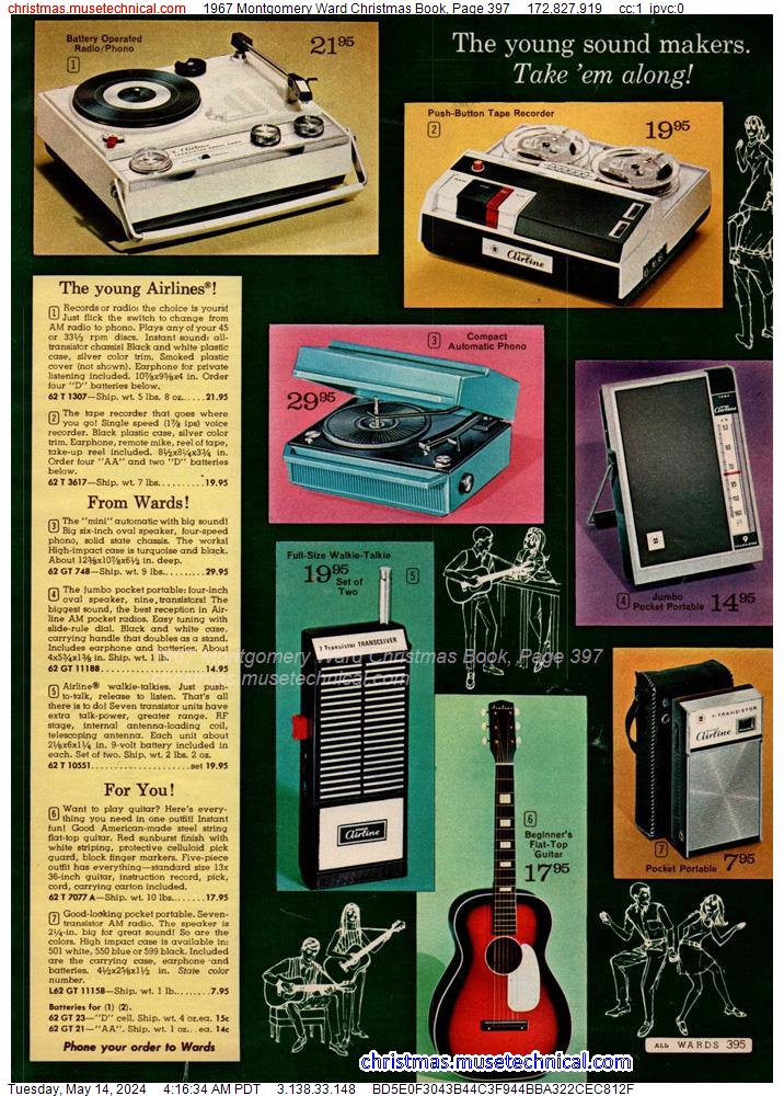 1967 Montgomery Ward Christmas Book, Page 397