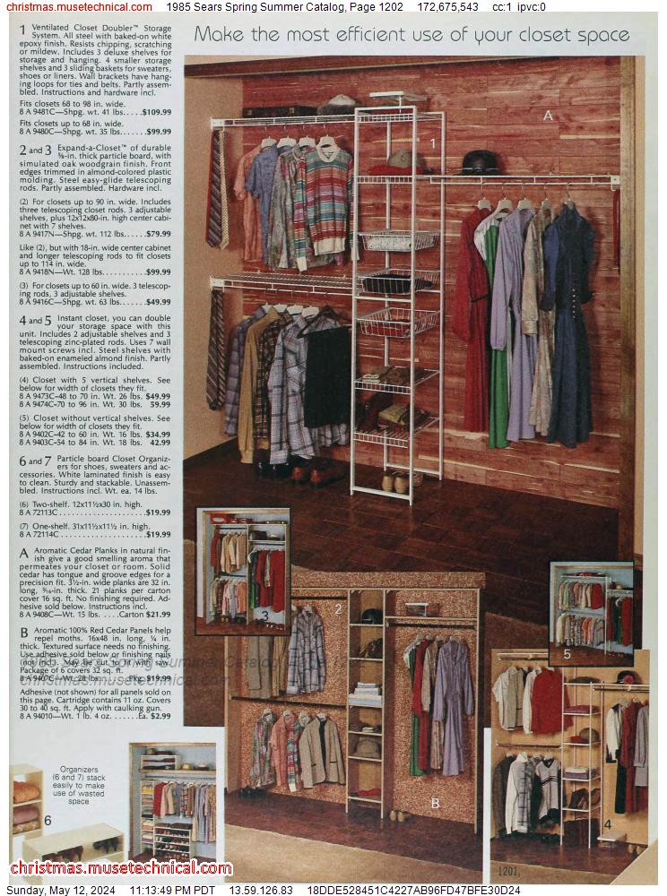 1985 Sears Spring Summer Catalog, Page 1202