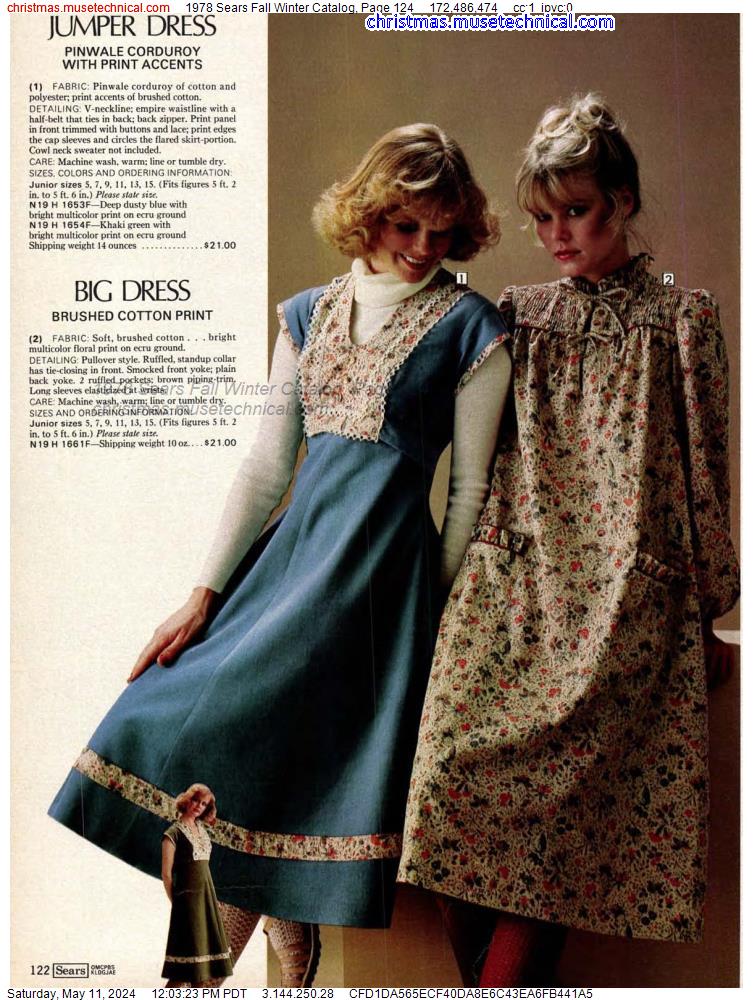 1978 Sears Fall Winter Catalog, Page 124